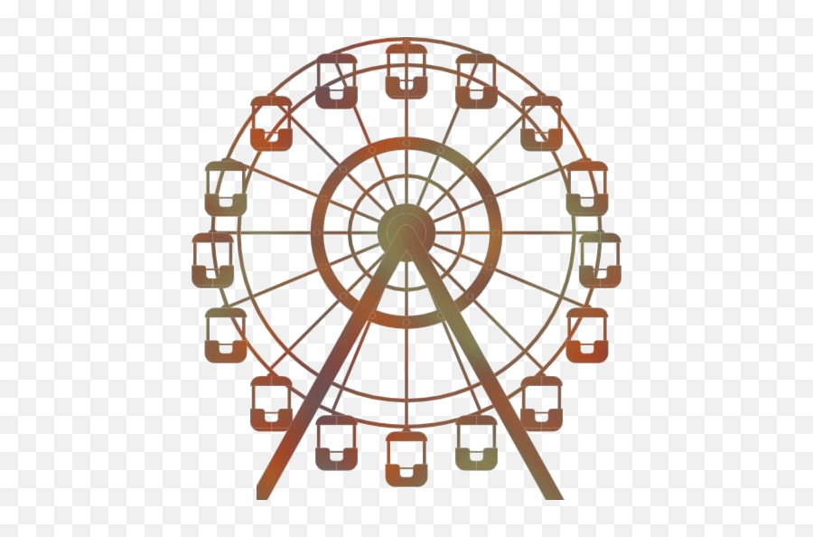 Ferris Wheel Png Hd Images Stickers Vectors - Dot Emoji,Ferris Wheel Clipart