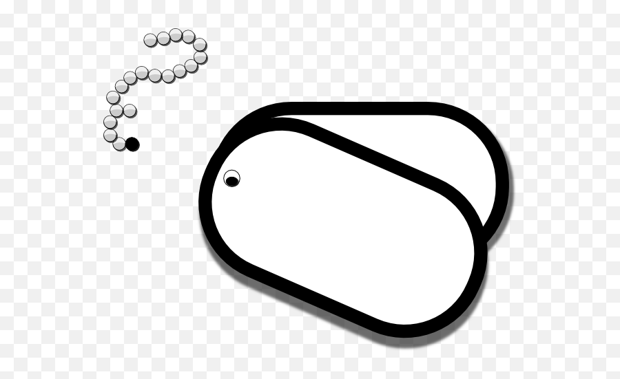 Clip Art Army Dog Tag Clipart - Outline Dog Tag Clipart Emoji,Tag Clipart
