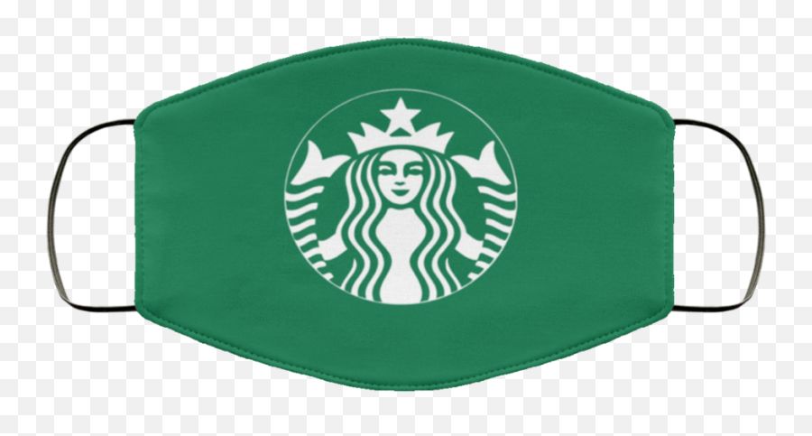 Starbucks Coffee Logo Face Mask - Starbuck Green Emoji,Mask Logo
