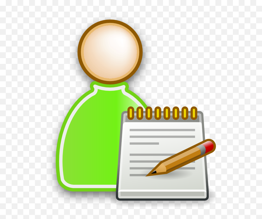 Download Edit Employee Icon - Taking Down Notes Clipart Emoji,Notepad Clipart