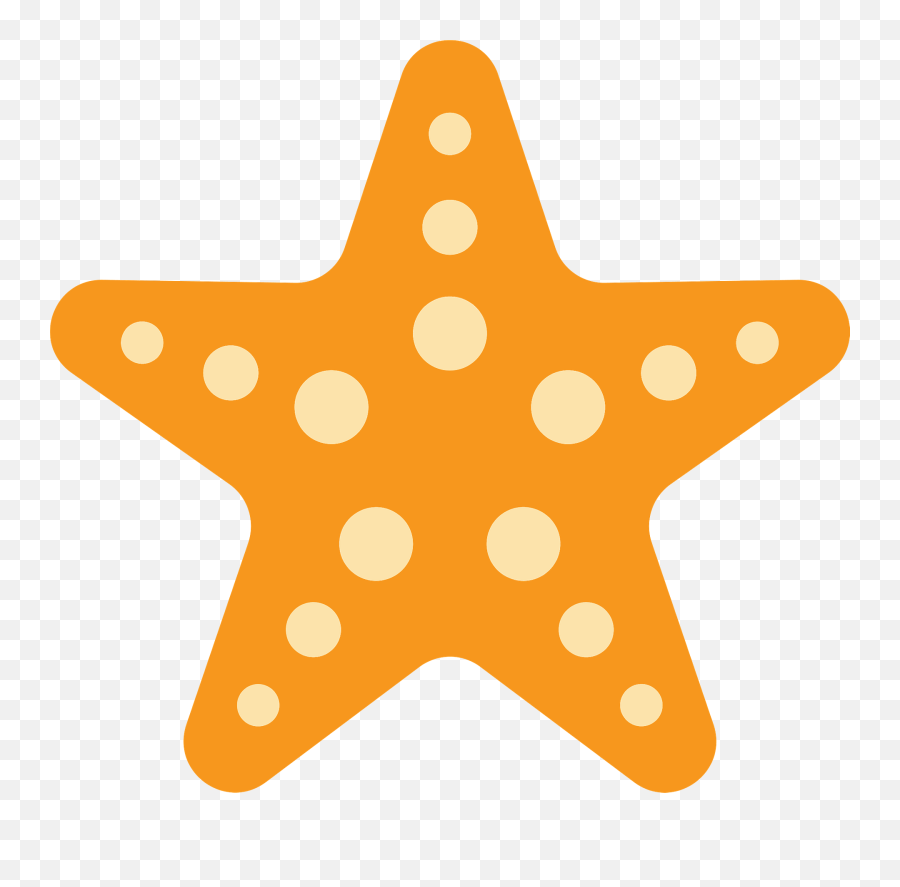 Starfish Clipart - Dot Emoji,Starfish Clipart