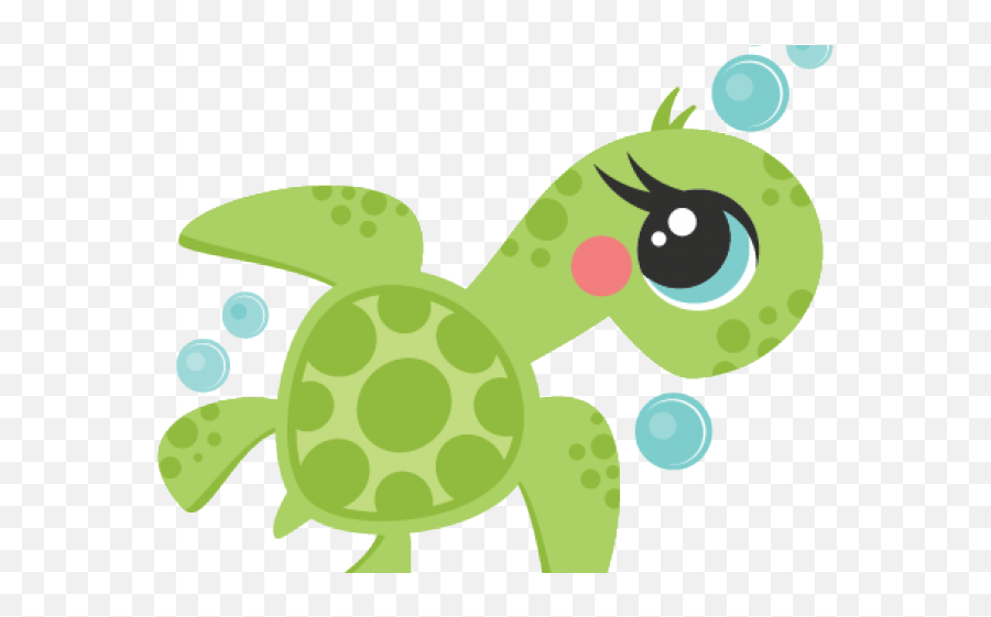 Cute Clipart Sea Turtle - Cartoon Cute Sea Turtle Png Clip Art Cute Turtles Emoji,Cute Clipart