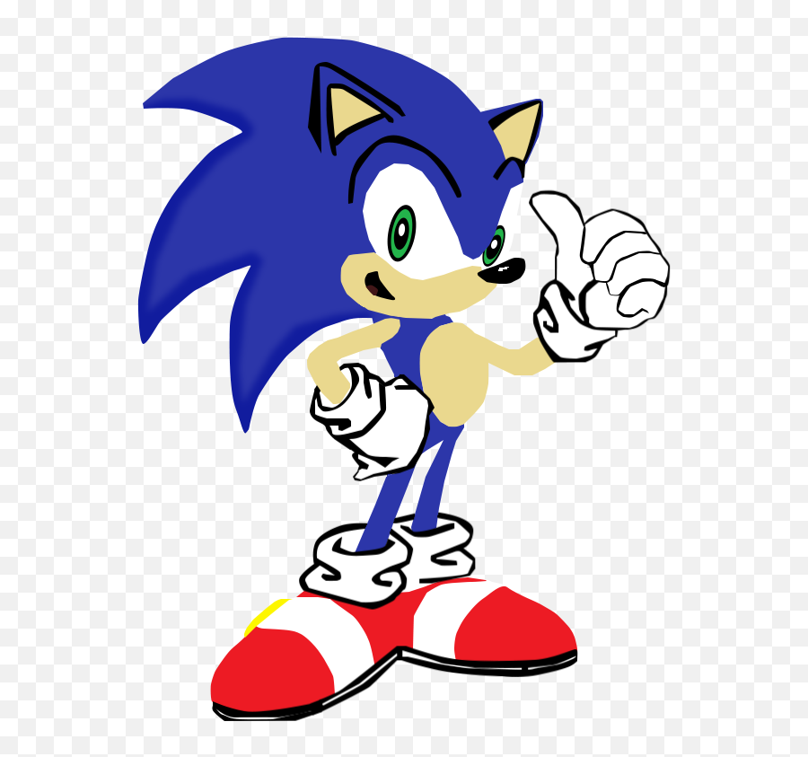 13 Sonic The Hedgehog Clipart - Preview My First Vector O Sonic Cartoon Vector Emoji,Sonic Clipart