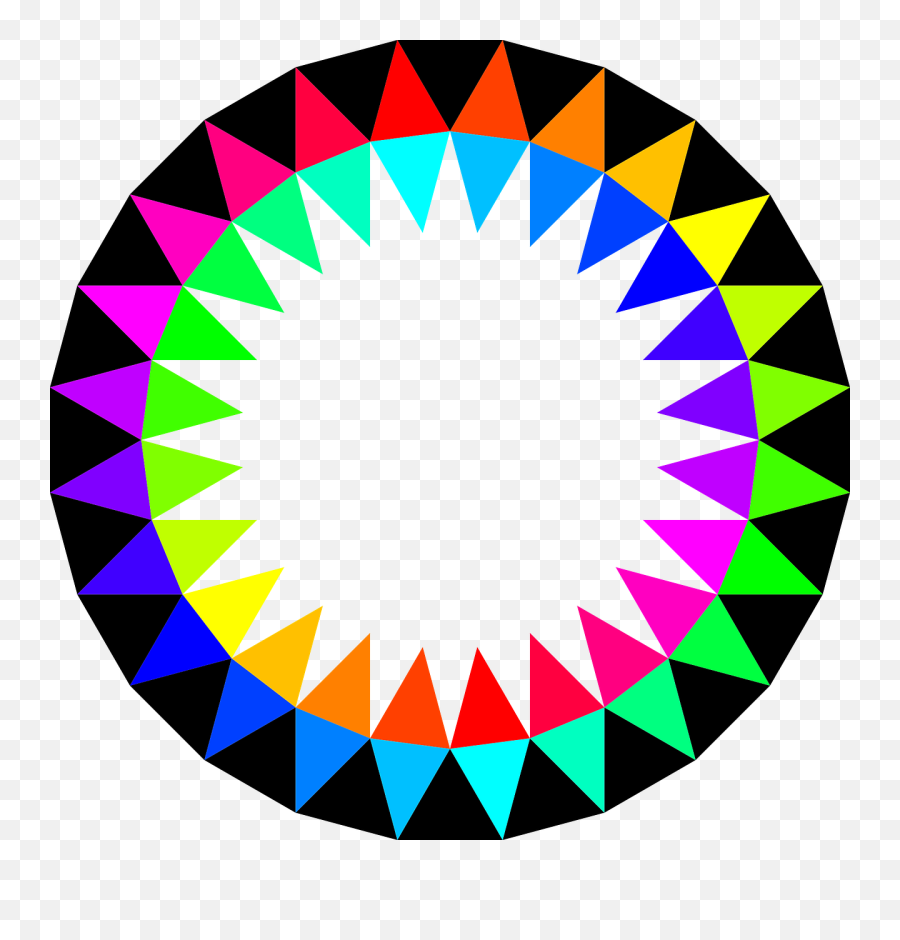Rainbow Clipart Colouring - Clipart Rainbow Hd Color Circle Png Emoji,Rainbow Clipart
