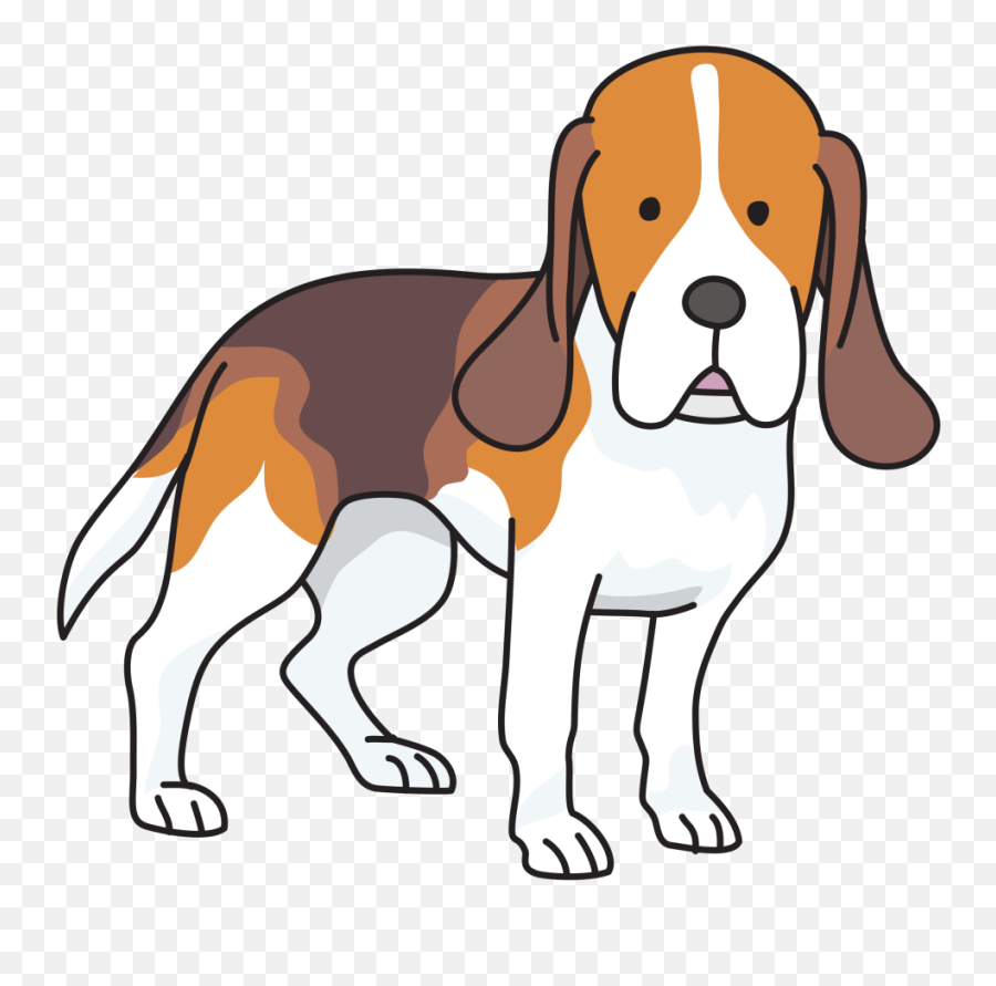 Beagle Puppy Basset Hound Foxhound Clip Art - Fancy Dog Png Beagle Cartoon Transparent Background Emoji,Dog Clipart Transparent Background