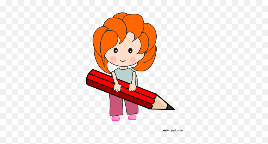 Free Pencil Clip Art Emoji,Cute Pencil Clipart