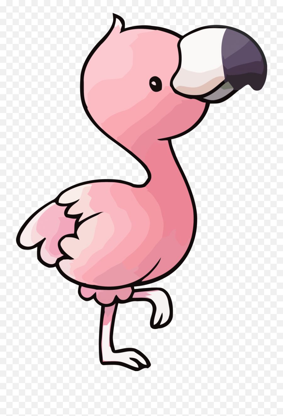 Baby Flamingo Clipart - Png Download Full Size Clipart Emoji,Pink Flamingo Clipart
