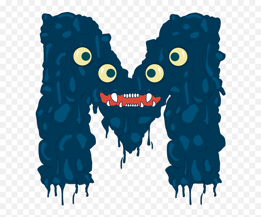 Monster Font Make Friends With Monster Letters Emoji,Make Transparent Text