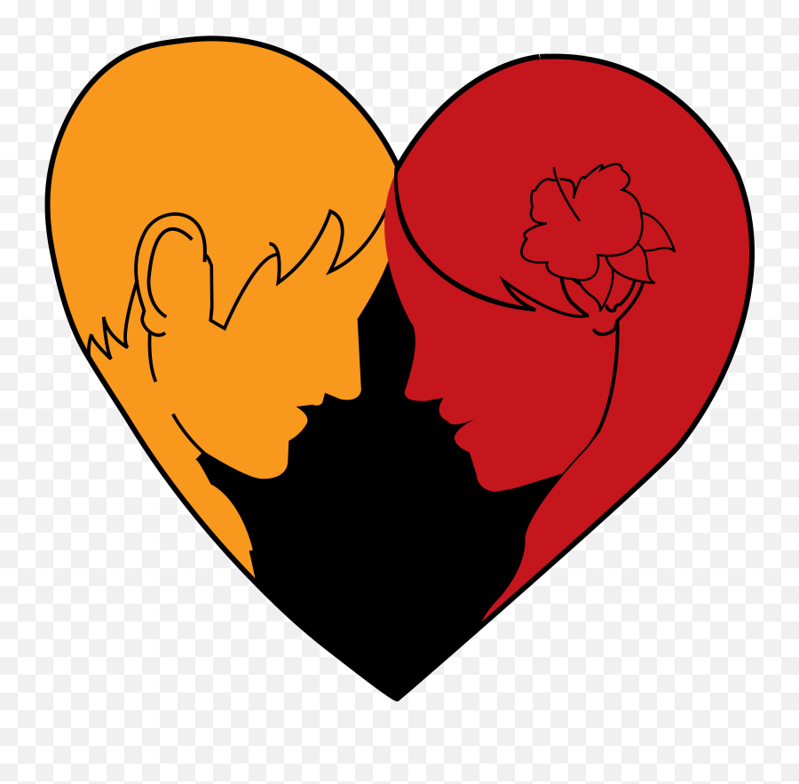 Heart Loving Man And Woman 1187588 Png - Mujer Y Hombre Png Emoji,Woman Png