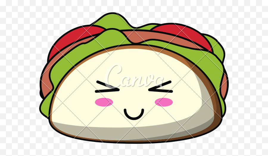 Kawaii Taco Mexican Food Icon - Refresco Kawaii 800x800 Emoji,Mexican Restaurant Clipart