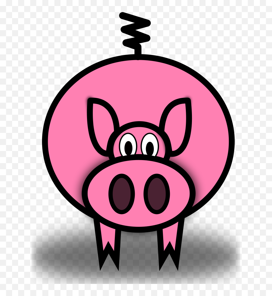 Standing Cartoon Pig Clipart Free Image - Pig Clip Art Emoji,Pig Clipart
