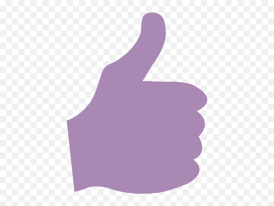 Purple Thumbs Up Clip Art At Clker - Purple Thumbs Down Png Emoji,Thumbs Up Clipart