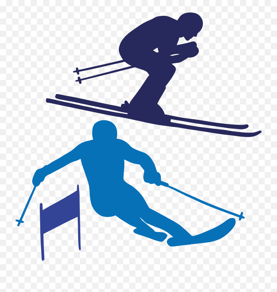Skier Vector Svg - Nordic Skiing Transparent Cartoon Jingfm Ski Emoji,Skiing Clipart