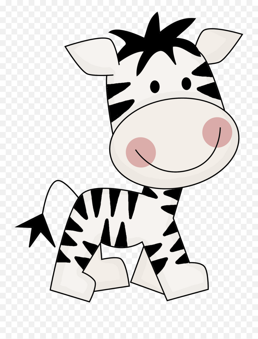 Free Zebra Clip Art - Clipart Best Cute Zebra Black And White Clipart Emoji,Jungle Animals Clipart