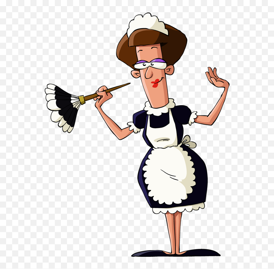 Library Of House Work Graphic Black And - Maid Cartoon Emoji,Chores Clipart