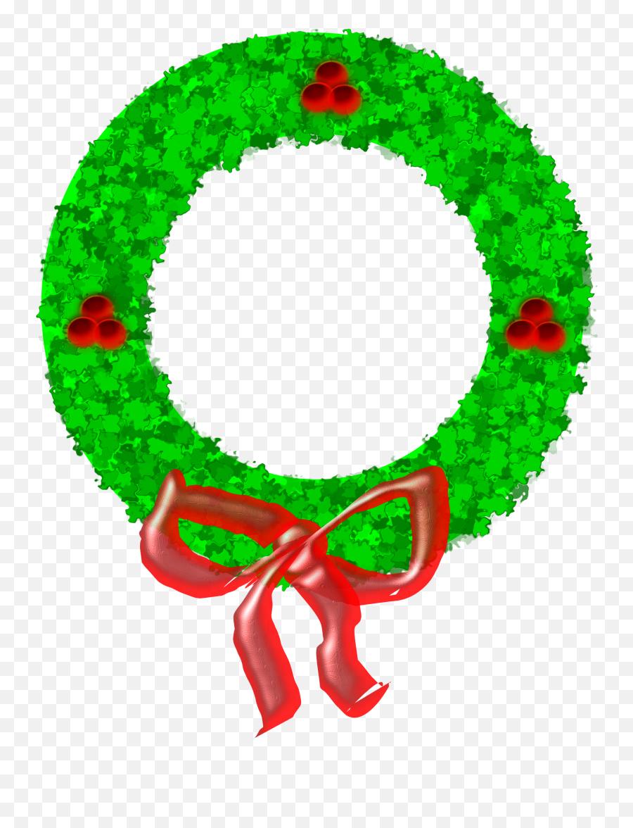 Christmas Wreath Clipart - Simple Circle Parol Design Emoji,Wreath Clipart