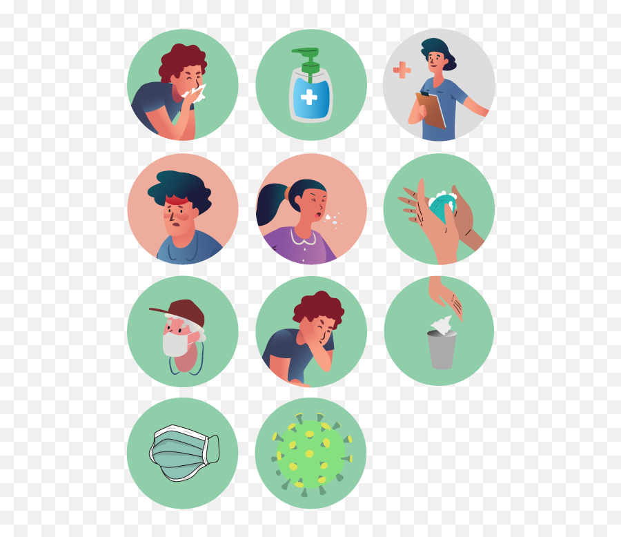 Free Icons And Icon Packs - Coronavirus People Icon Set Emoji,Icon Png