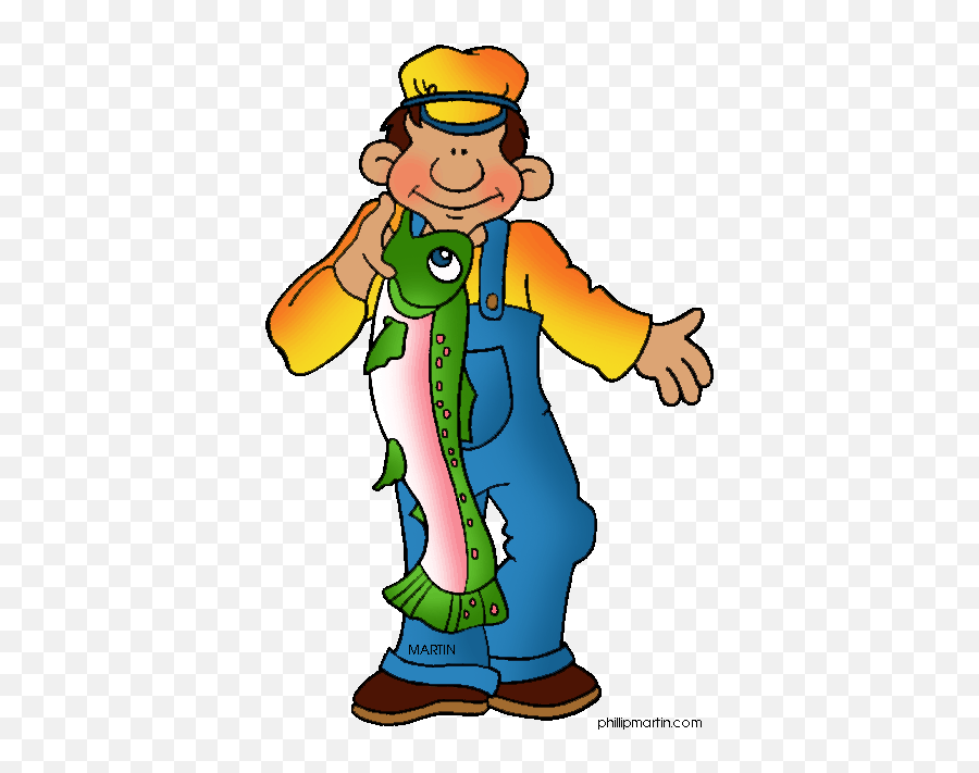 Fisherman - Phillip Martin Clipart Fish Emoji,Fisherman Clipart