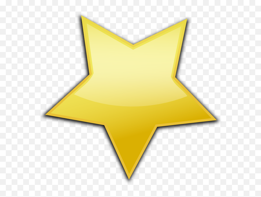Gold Star Clip Art Transparent Png Emoji,Yellow Star Png