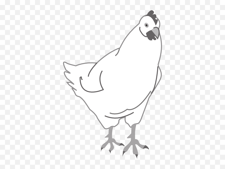 Simple Chicken Art Clip Art At Clkercom - Vector Clip Art Clip Art Emoji,Chicken Wing Clipart