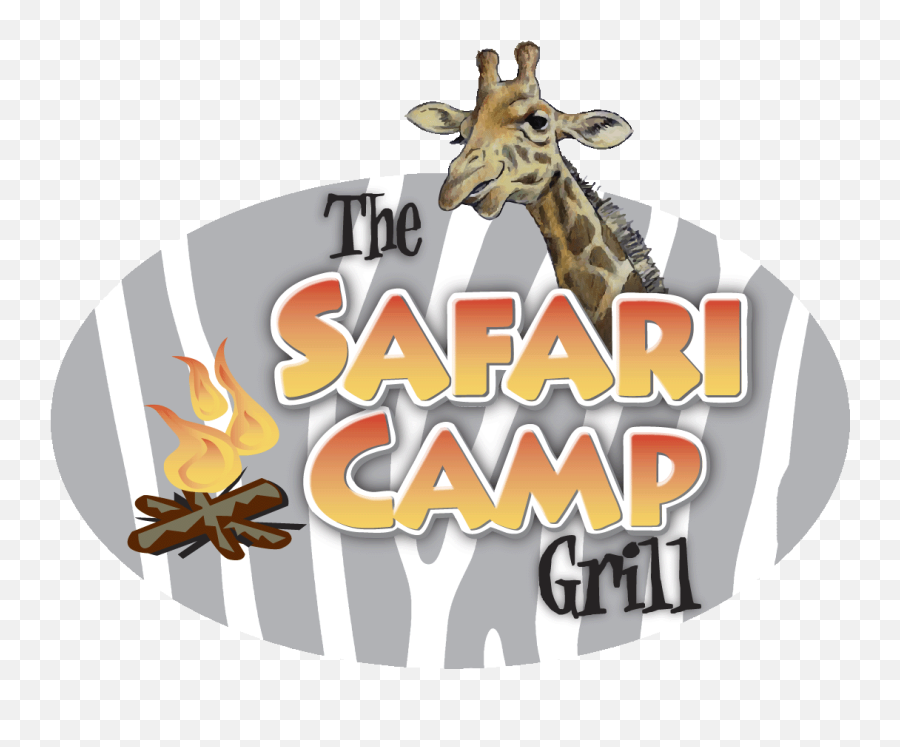 Safari Camp Grill Menu Emoji,Cute Safari Logo