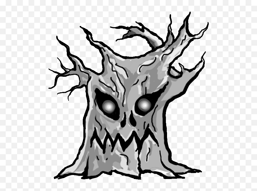 Tree With Roots Clipart Black And White - Png Download Emoji,Tree With Roots Clipart