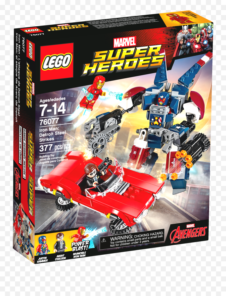 Lego Marvel Super Heroes Iron Man Detroit Steel Strikes 76077 Emoji,Iron Man Flying Png