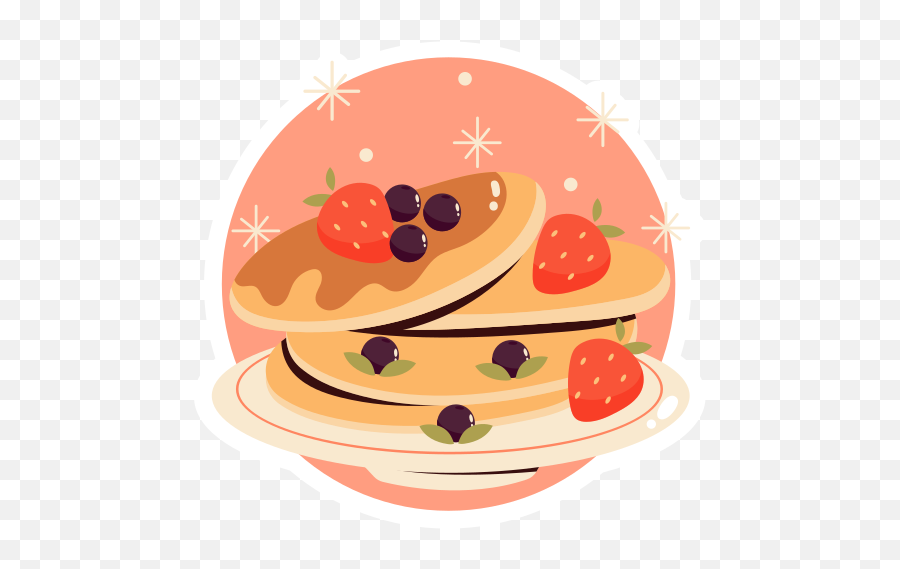 Pancakes Stickers - Free Food Stickers Emoji,Pancakes Transparent Background