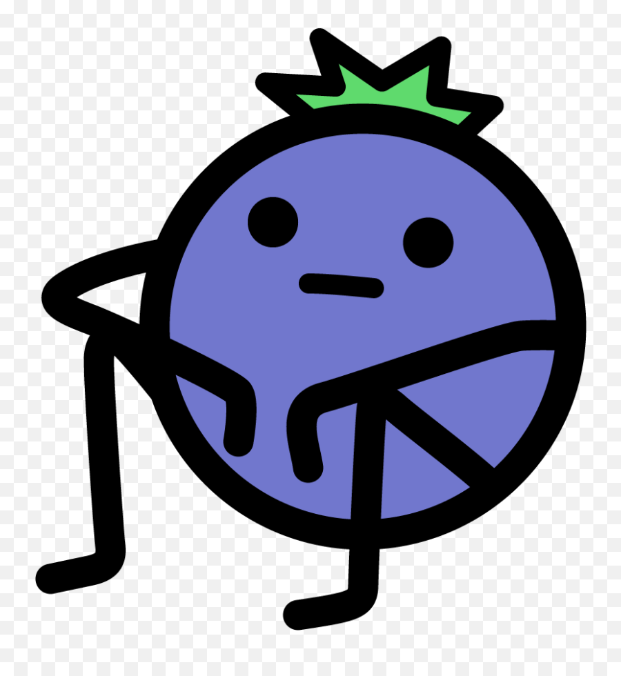 Strange Times For Berry Club Png Image - Blueberry Cartoon Emoji,Blueberry Clipart