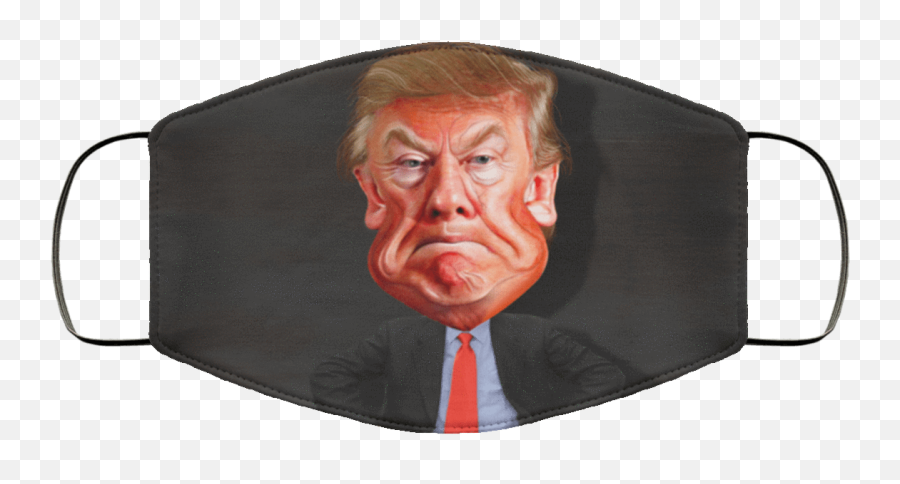 File - Donald Trump Face Mask Flashship In The Usa Emoji,Trump Face Png
