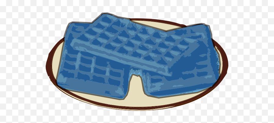 Waffle Blue Clip Art At Clker - Waffle Chocolate Png Emoji,Waffle Clipart