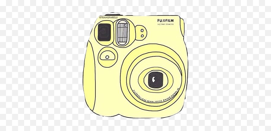 Download Digital Camera Clipart Polaroid Camera - Yellow Transparent Background Yellow Polaroid Clipart Emoji,Polaroid Clipart