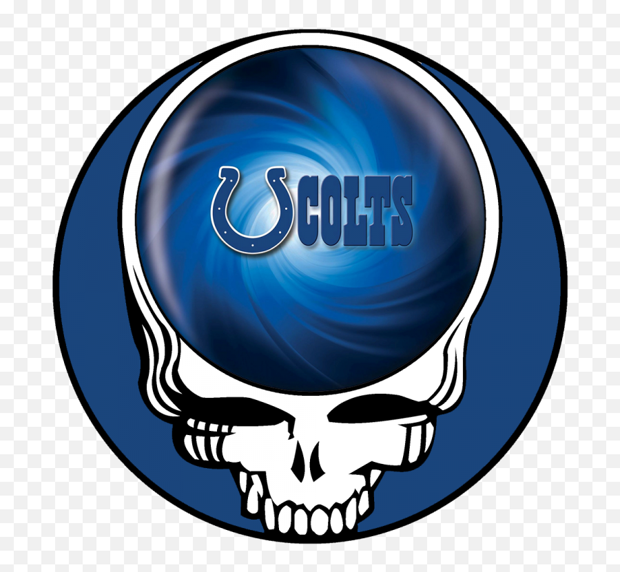 Indianapolis Colts Skull Logo Iron - Steal Your Face Emoji,Colts Logo