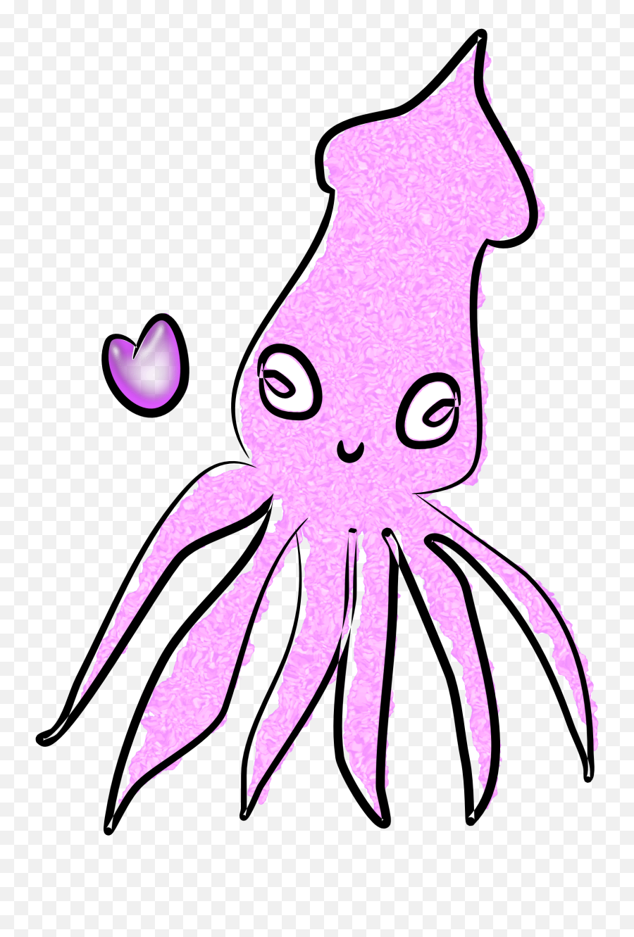 Squid Clipart Squid Clipart Fans - Squid Transparent Cartoon Emoji,Squid Clipart