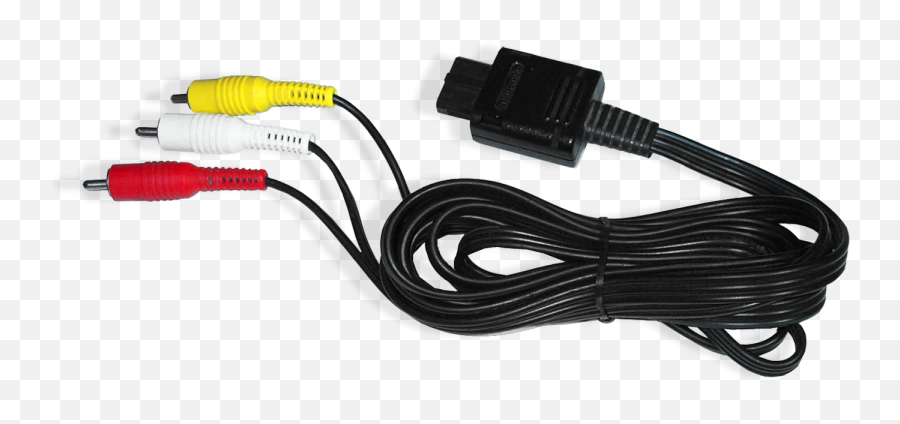 Gamecube Av Cable - Audio Video Cable Png Emoji,Gamecube Png