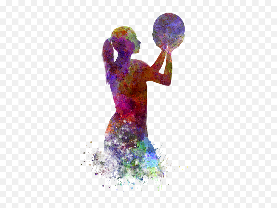 Download Bleed Area May Not Be Visible - Watercolor Watercolor Basketball Player Emoji,Basketball Transparent Background