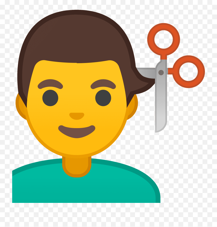 Man Getting Haircut Emoji Clipart Free Download Transparent - Medico Boy,Haircut Clipart