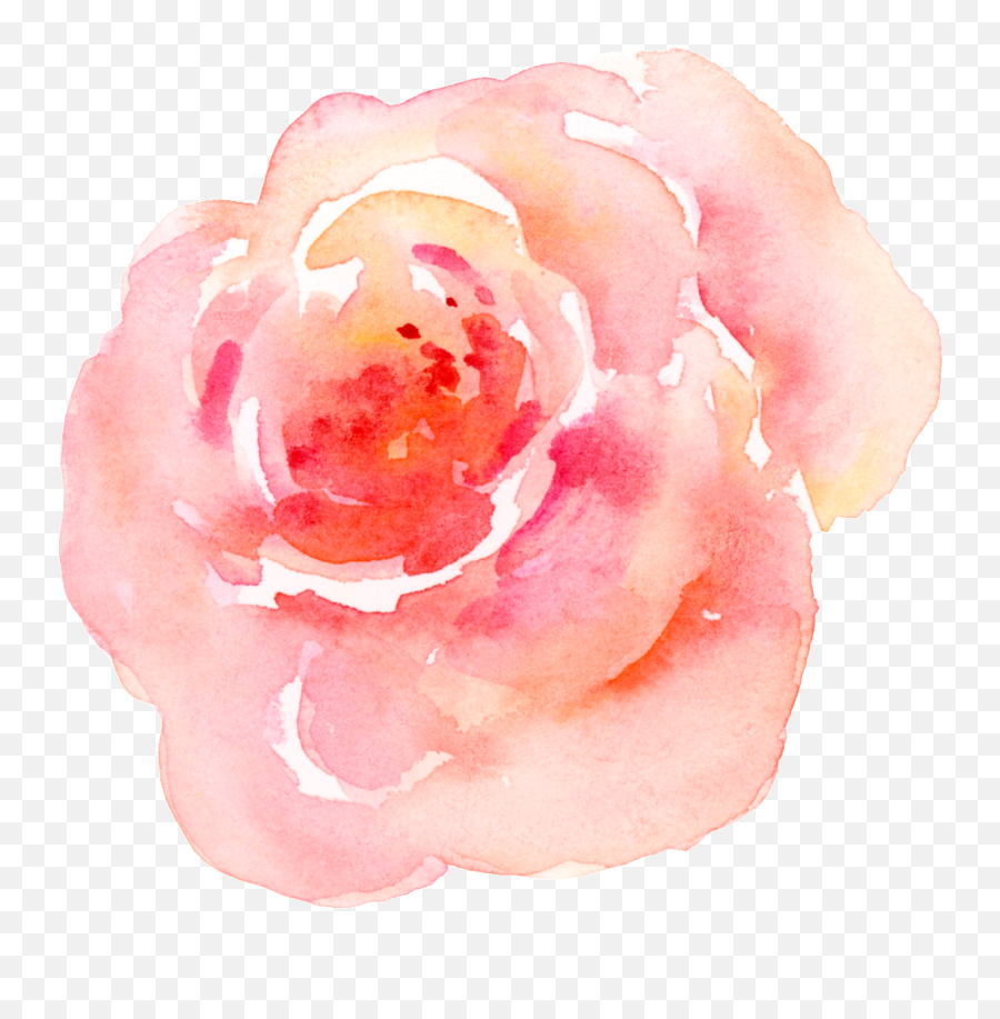 Pink Flower Watercolor Transparent - Lovely Emoji,Flower Transparent