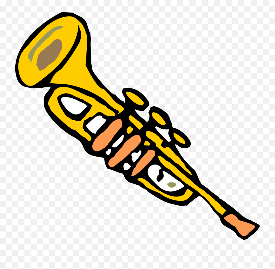 Trumpet Clipart Clipart Image - Clipart Trumpet Transparent Emoji,Trumpet Clipart