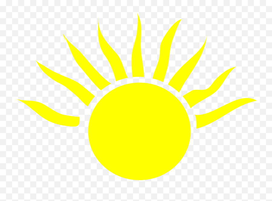 Half Sun Clip Art Clipart Free Clipart - Half Sun With Black Emoji,Half Circle Clipart