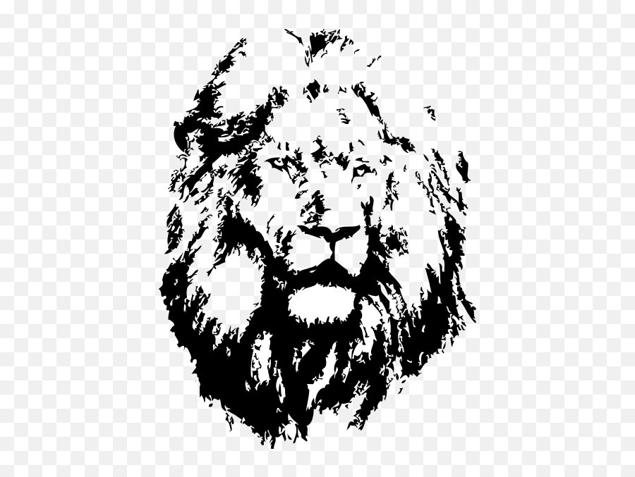 Lion Stencil Lion Stencil Black Lion Lion Clipart Emoji,Lion Clipart Free