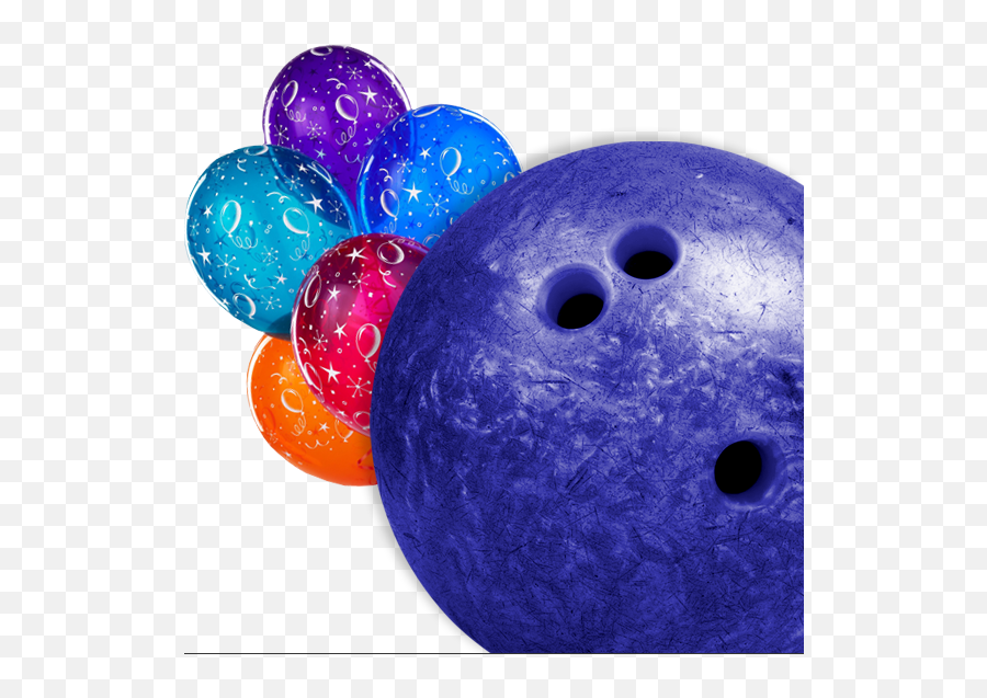 Download Bright Beautiful Birthday Balloons With A Bowling Emoji,Bowling Ball Png