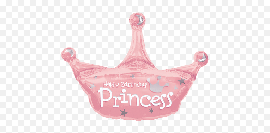 Download 34 Birthday Princess Crown Foil Balloon - Birthday Emoji,Princess Crown Transparent Background