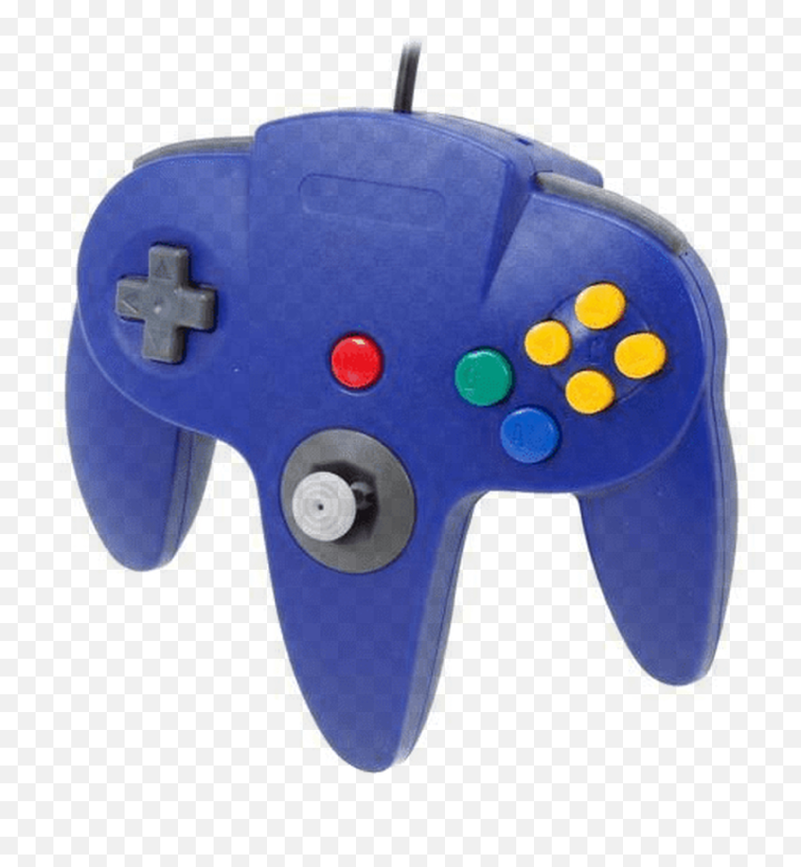 Blue Nintendo 64 Controller Emoji,Nintendo 64 Transparent