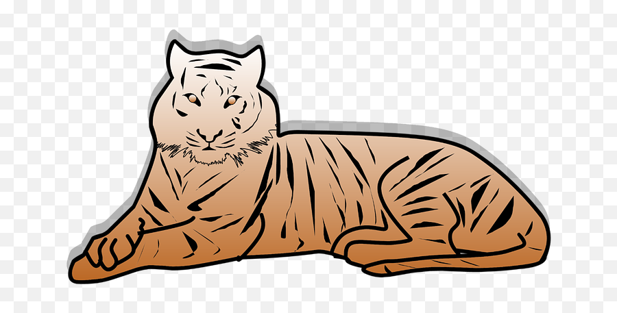 Tiger Animal Jungle Willed Clipart - Soft Emoji,Jungle Clipart