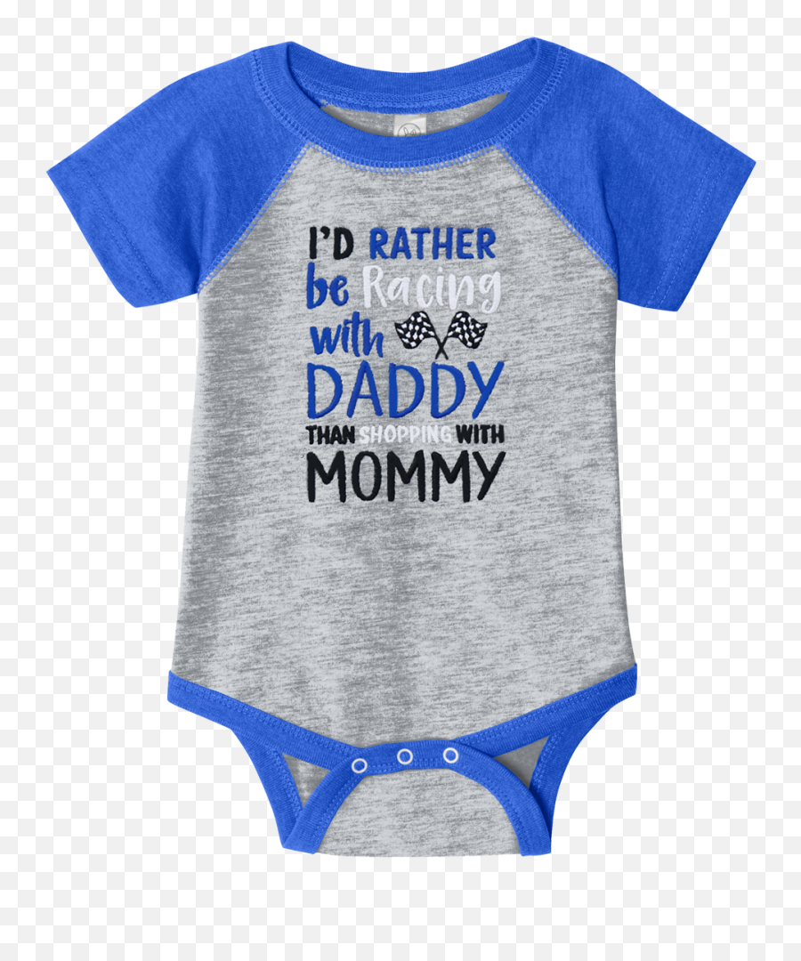 Iu0027d Rather Be Racing Wdaddy Embrd Onesie - Big And Little Emoji,Baby Sister Clipart