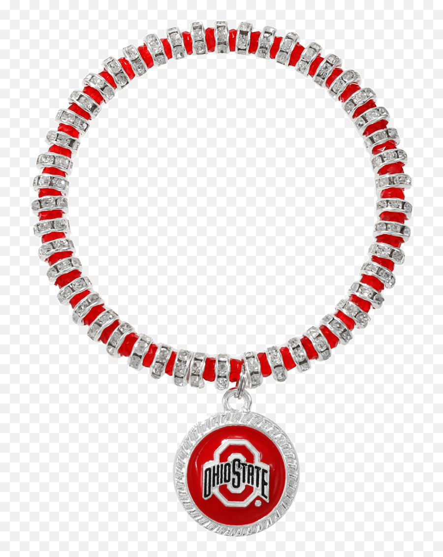 Womenu0027s College Fashion Crystal Ohio State University Logo - Bracelet Boule Or Rose Emoji,Ohio State University Logo