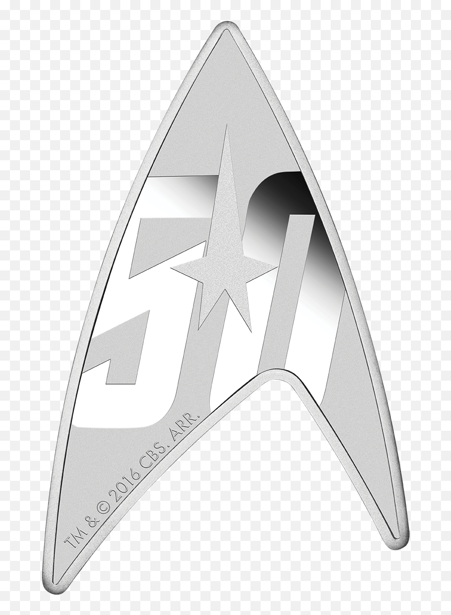 Silver Delta - Star Trek The Original Series 50th Anniversary 2016 1 Oz Pure Silver Coin Perth Mint Solid Emoji,Cbs Star Trek Logo