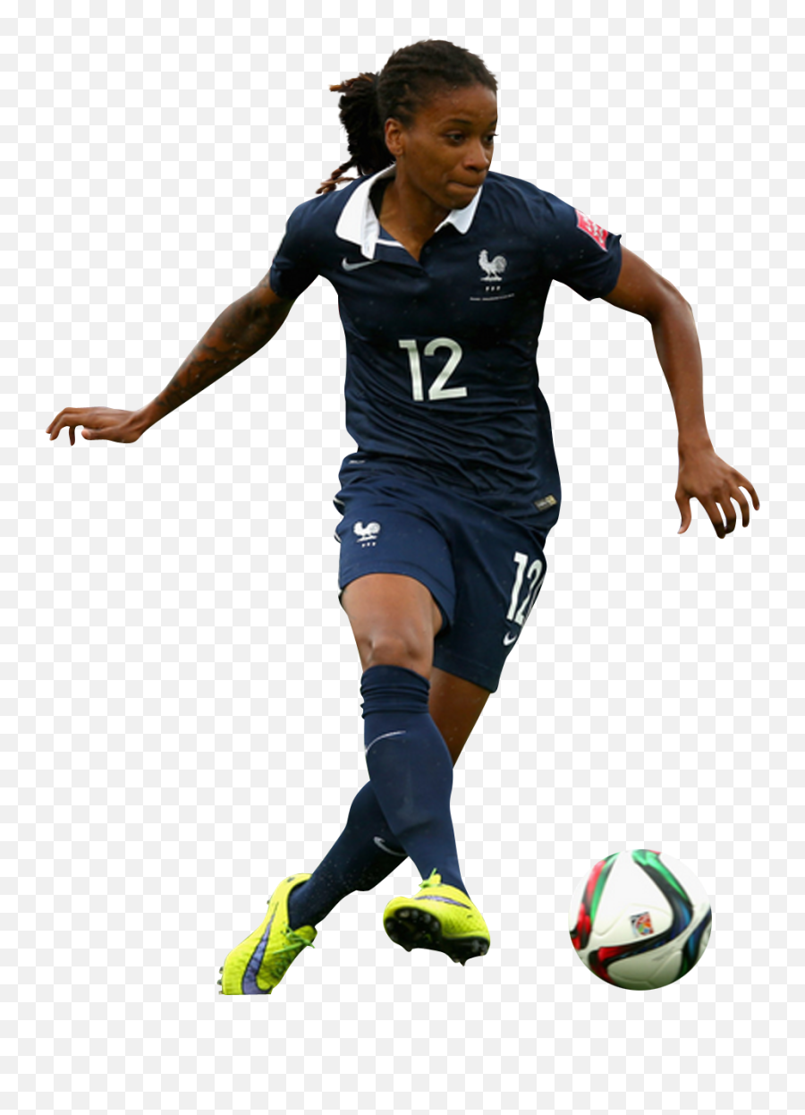 Team Sport Football Player - Female Soccer Player No Background Emoji,Soccer Png