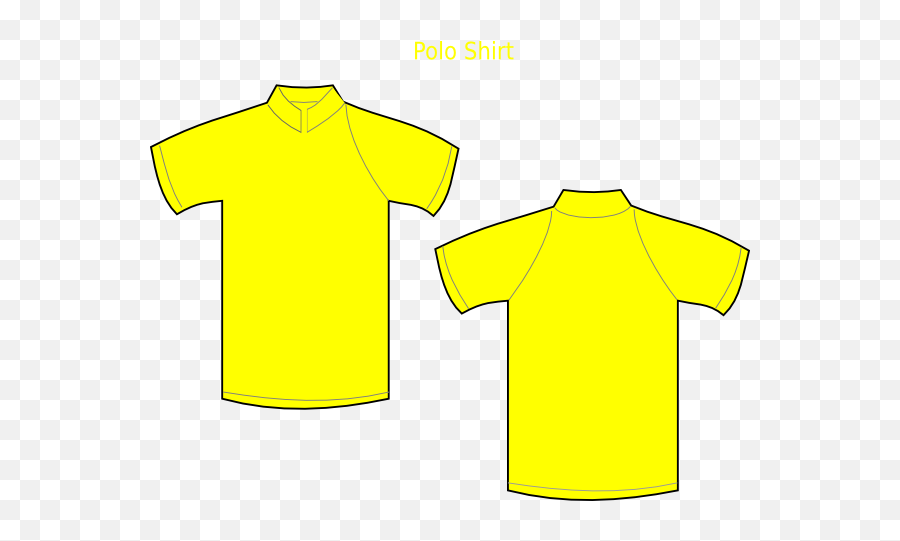 Orange T Shirt Clipart - Baju Polo Kuning Png Emoji,Zipper Clipart